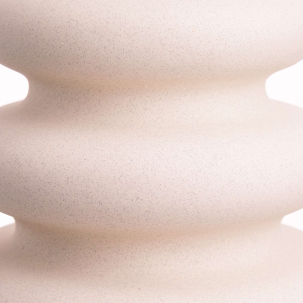 CURVES Váza 24 cm - krémová (obrázek 4)