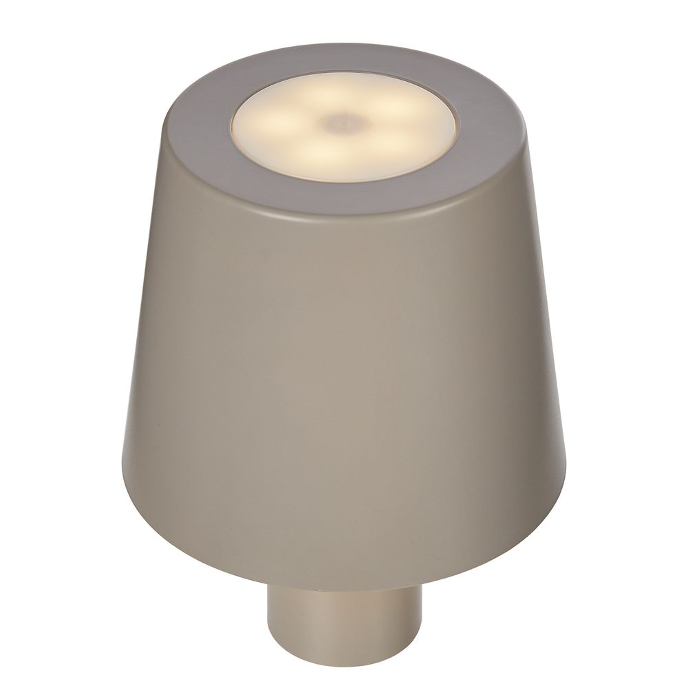 Levně BOTTLE LIGHT LED Svítidlo na lahev - šedohnědá