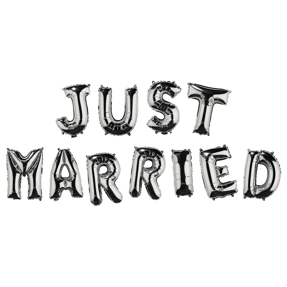 UPPER CLASS Fóliový balónek "JUST MARRIED"