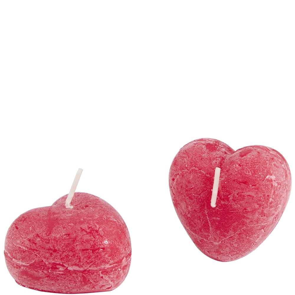 HEART Svíčka ve tvaru srdce set 2 ks