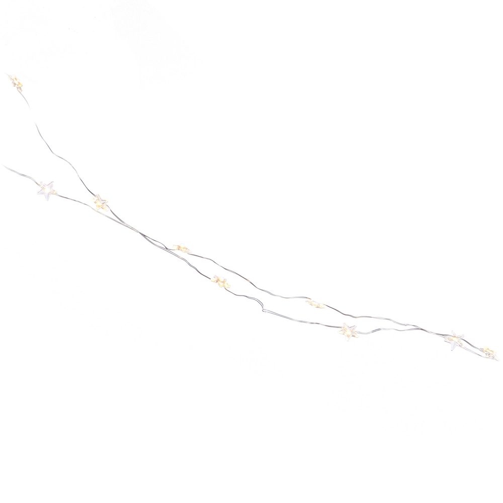 STAR LIGHTS LED Světelný řetěz drátěné hvězdy s USB 50 světel