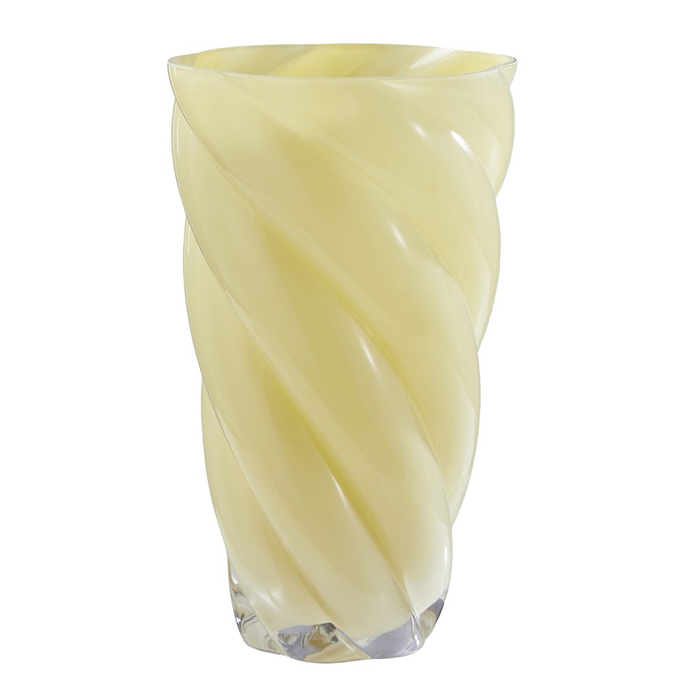 Levně SWIRL Váza 30 cm - žlutá