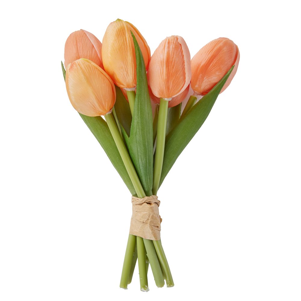 FLORISTA Svazek mini tulipánů 7 ks 16 cm - oranžová