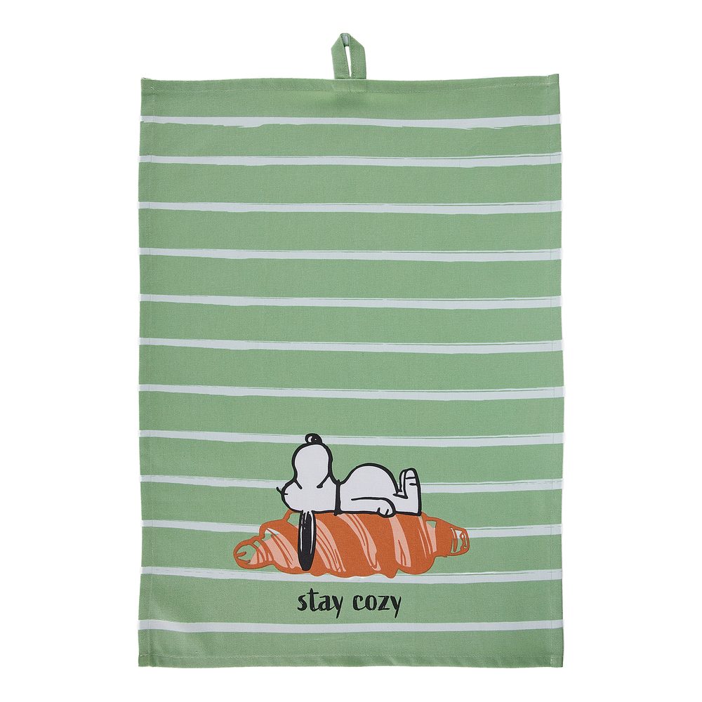 PEANUTS Utěrka "Stay Cozy" - zelená
