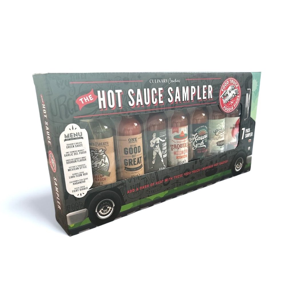 HOT SAUCE SAMPLER Pálivé omáčky kamion