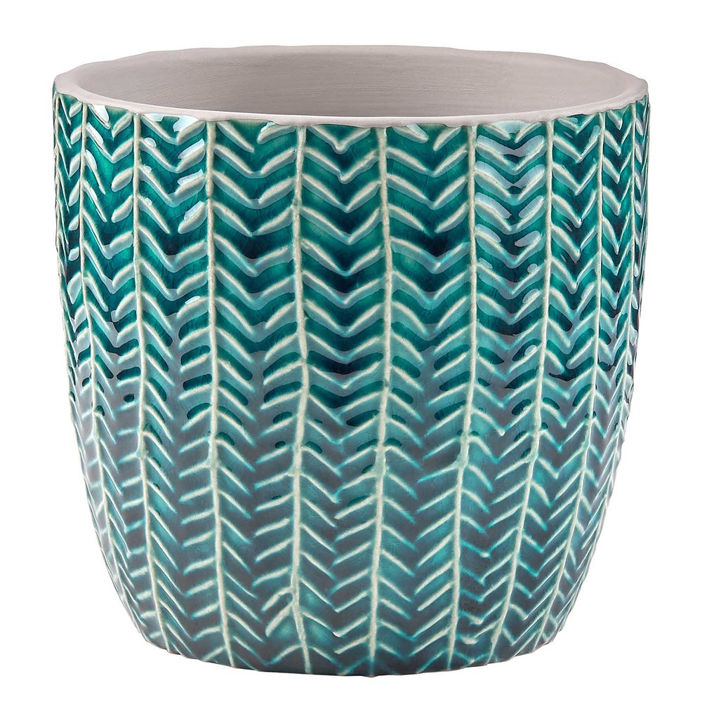 Fotografie GREENDAY Květináč 13,5 cm - petrolejová