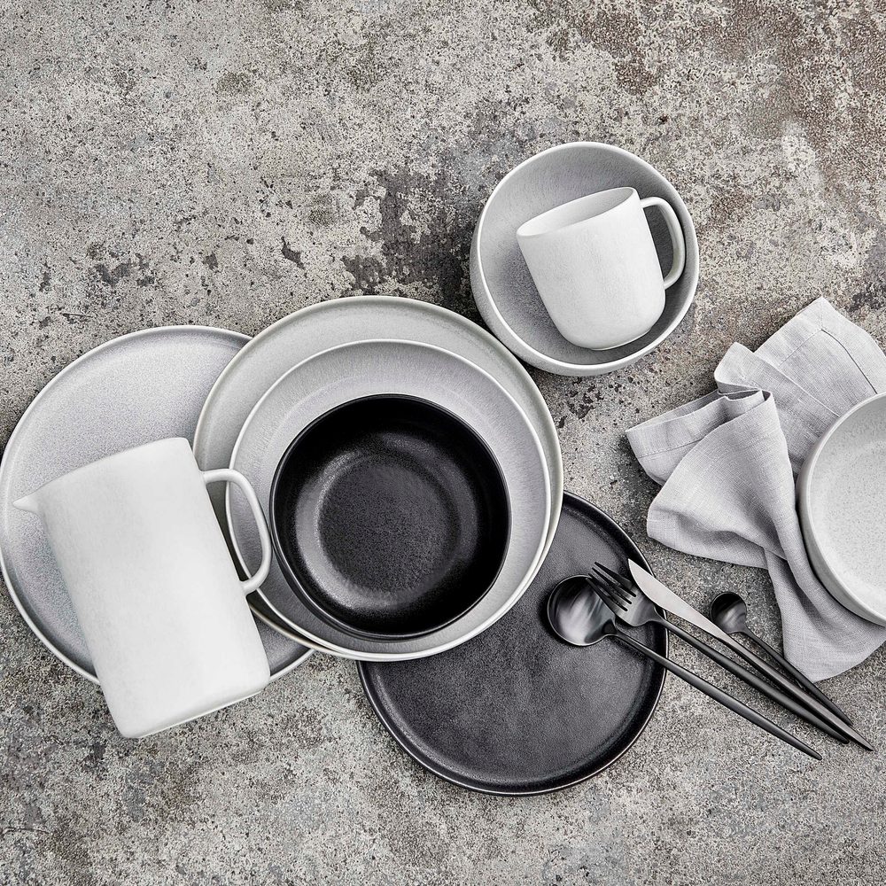CASA NOVA Sada snídaňových talířů 22,5 cm set 4 ks - šedá (obrázek 10)