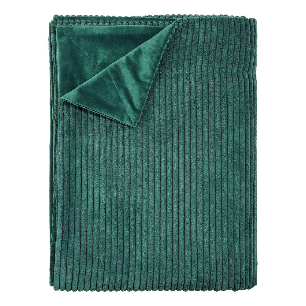 LORD OF CORD Deka žebrovaná 200 x 150 cm - tm. zelená