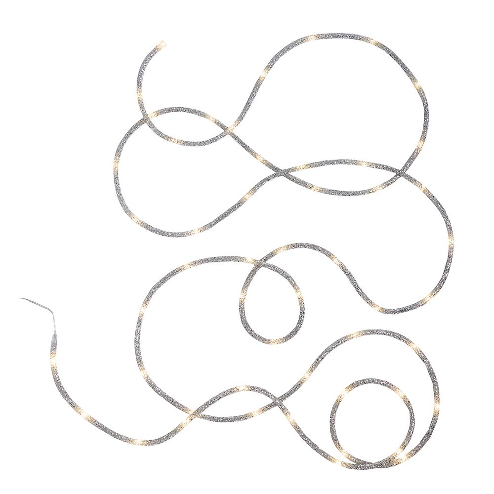 TUBE LIGHT LED Světelný řetěz hadička - stříbrná