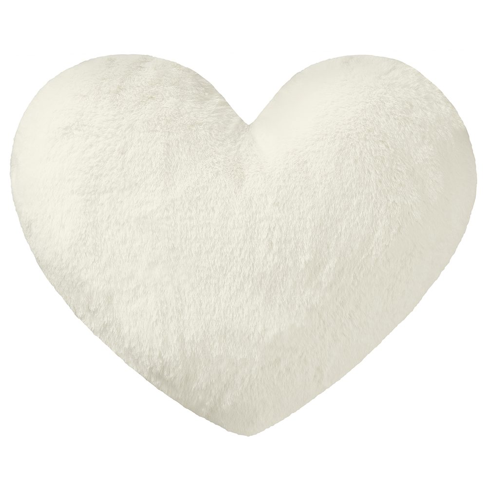 Fotografie HEART Polštář - bílá