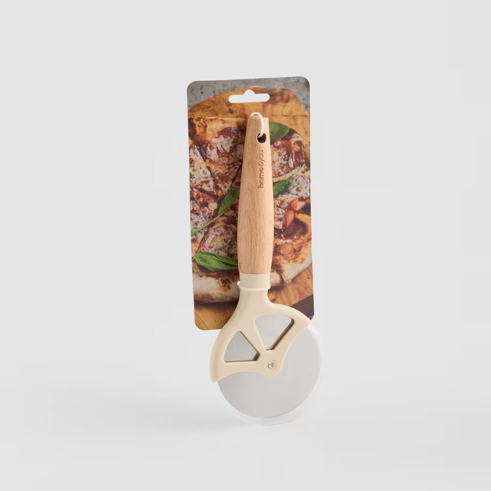 Levně HOME & YOU Nůž na pizzu - béžová