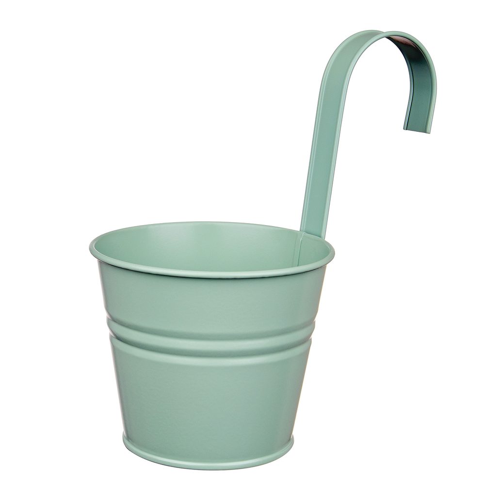 Fotografie ZINC Závěsný květináč 13 cm - sv. zelená