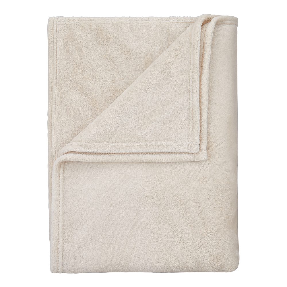 LAZY DAYS Flísová deka 200 x 150 cm - béžová