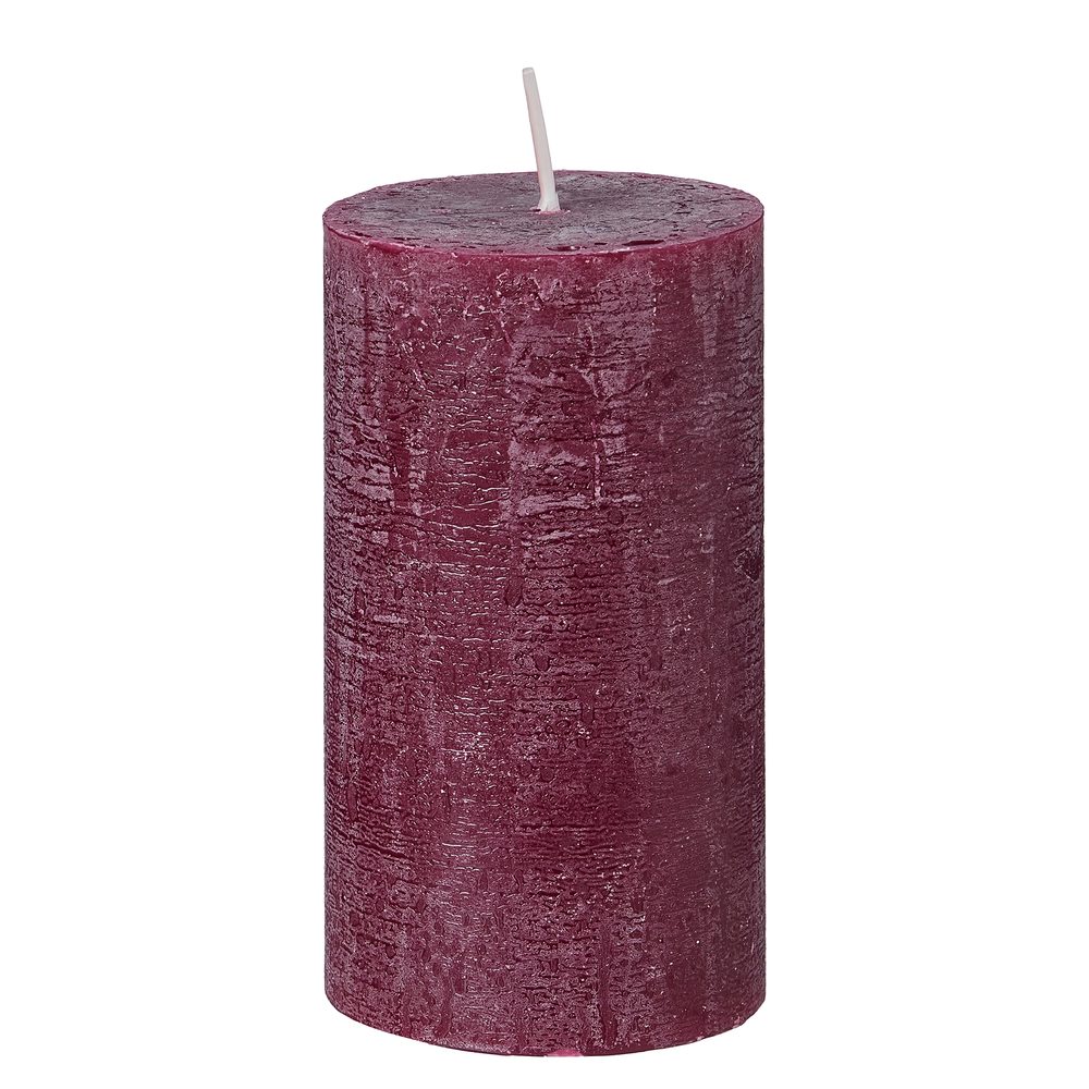 RUSTIC Svíčka 13 cm - vínová