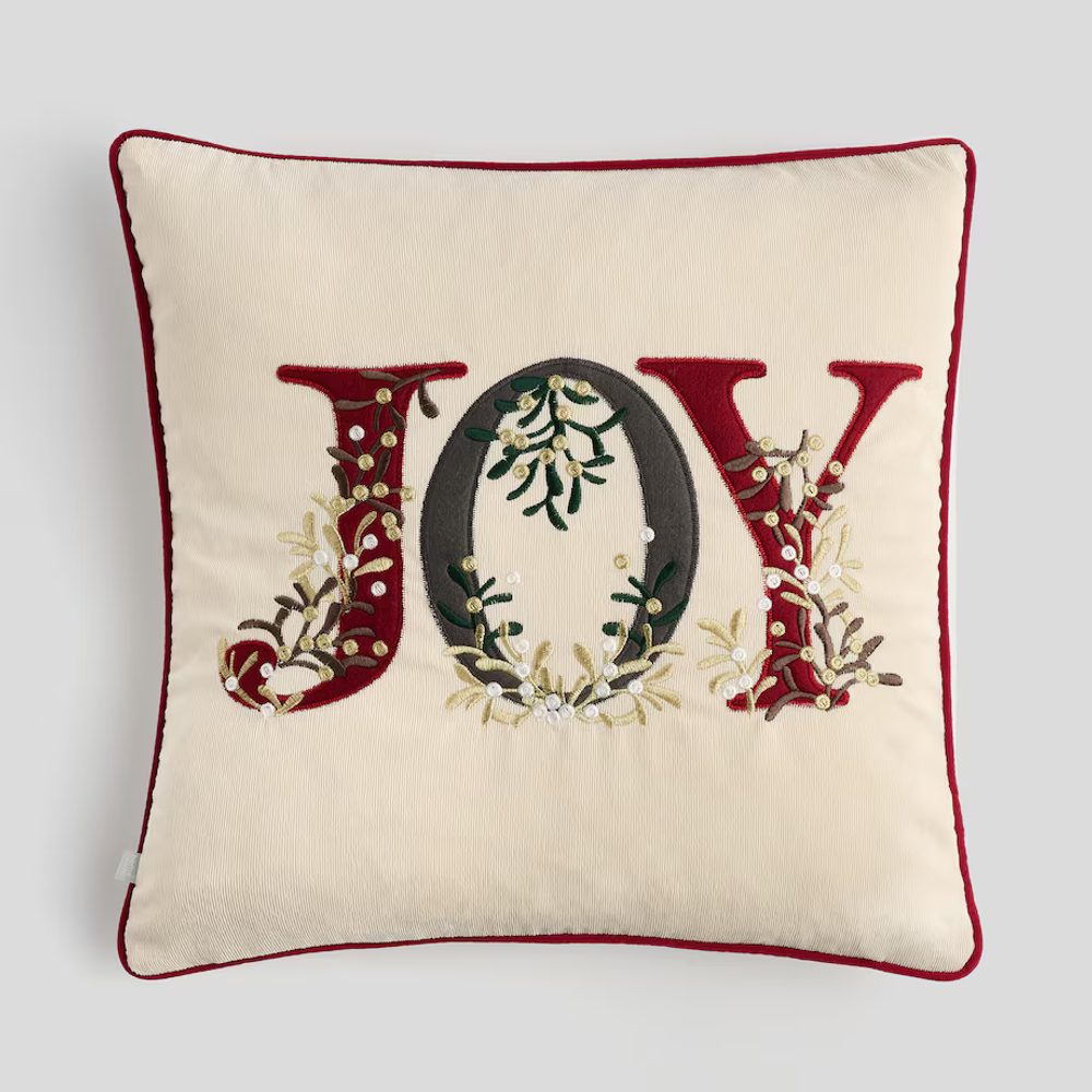 HOME & YOU Povlak na polštář "Joy" 45 x 45 cm - bílá