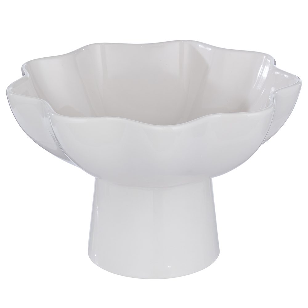 Fotografie LOUISE Mísa s nohou 23 cm - krémová