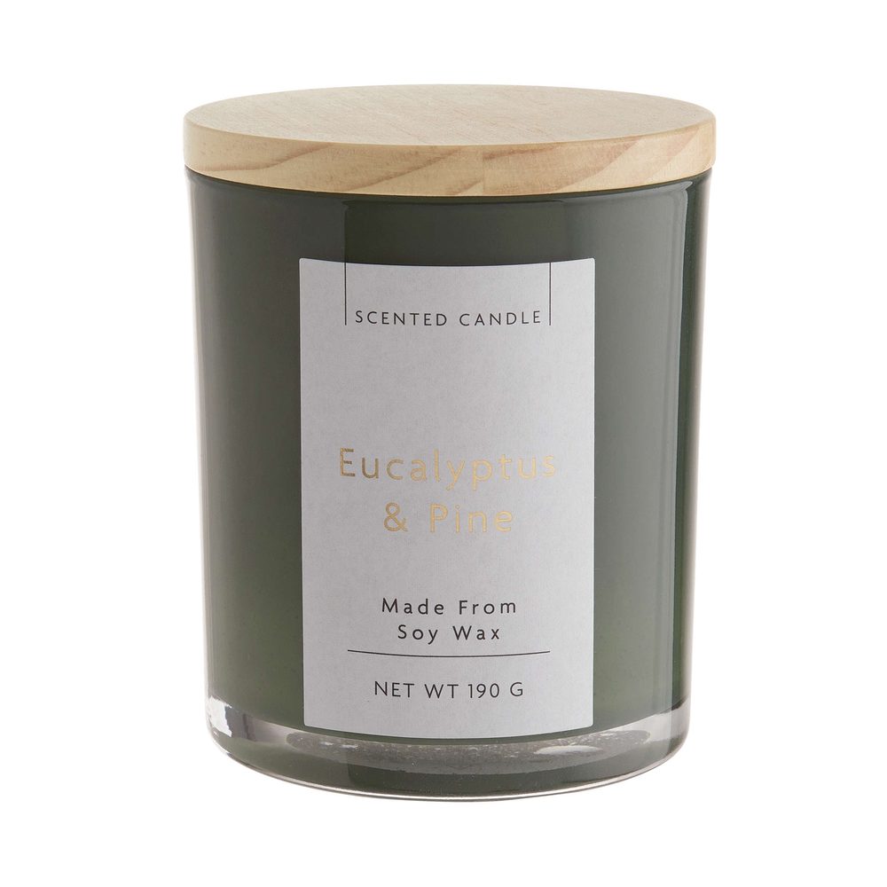 SCENTED CANDLE Vonná svíčka Eucalyptus & Borovice