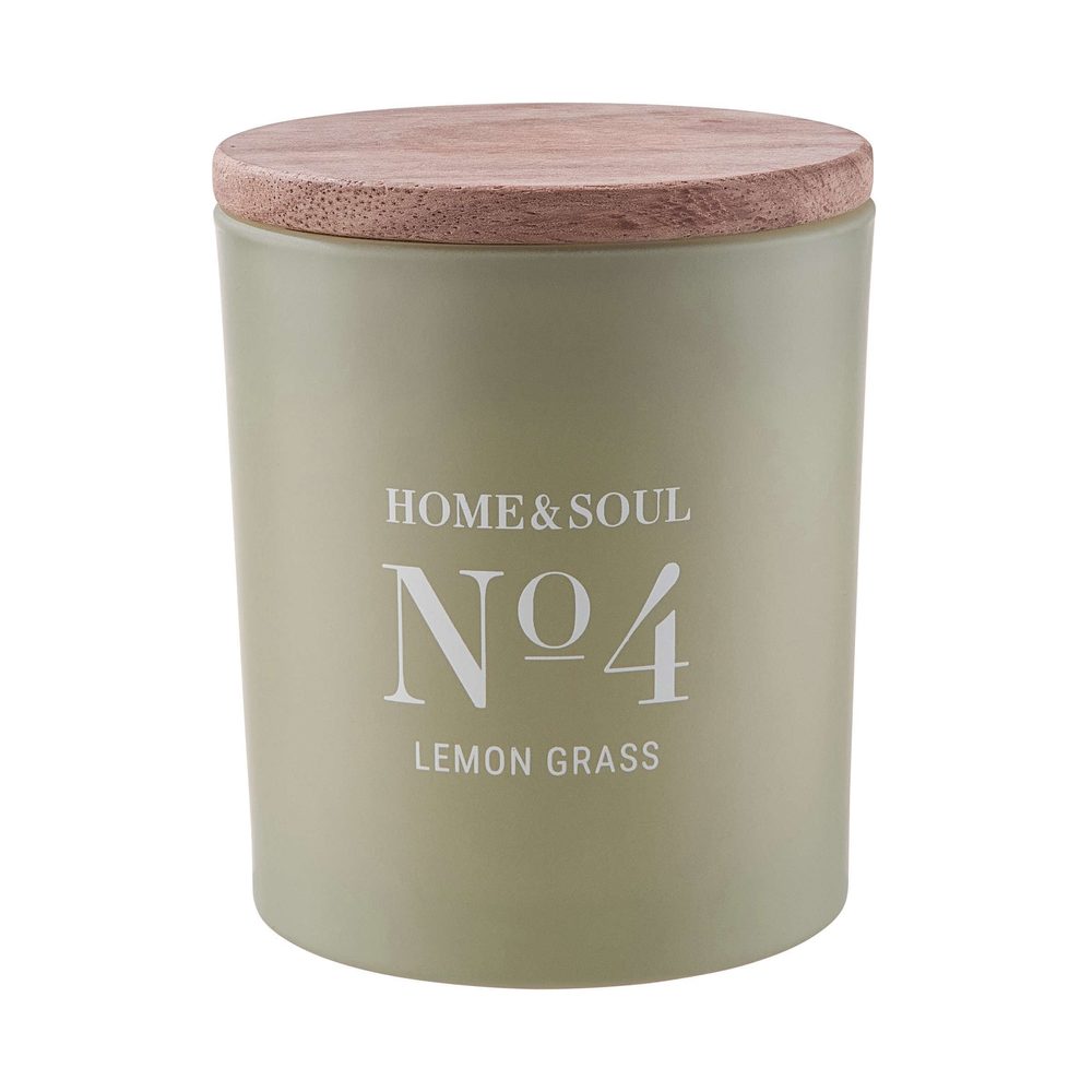 HOME & SOUL Vonná svíčka se sójovým voskem No. 4 Lemon Grass