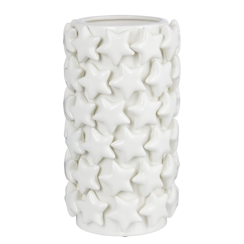 STARS Váza hvězdy 30 cm - bílá