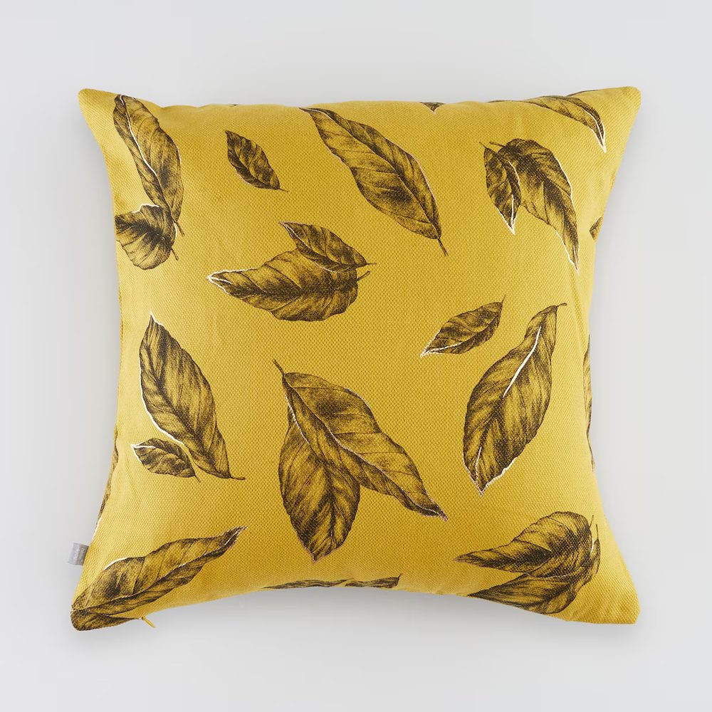 HOME & YOU Povlak na polštář listy 45 x 45 cm - zelená