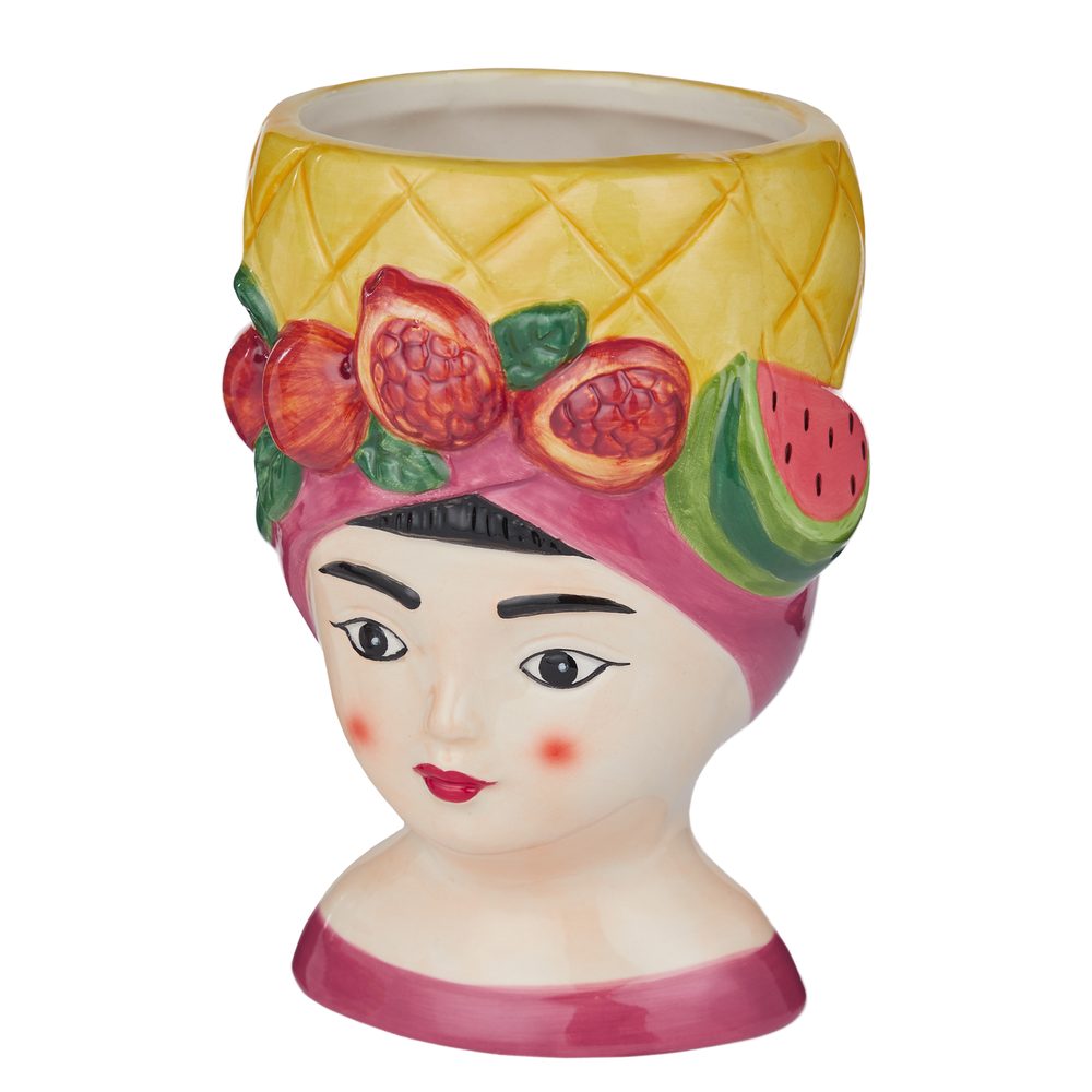 Levně LITTLE LIMA Mini váza ananas 14 cm