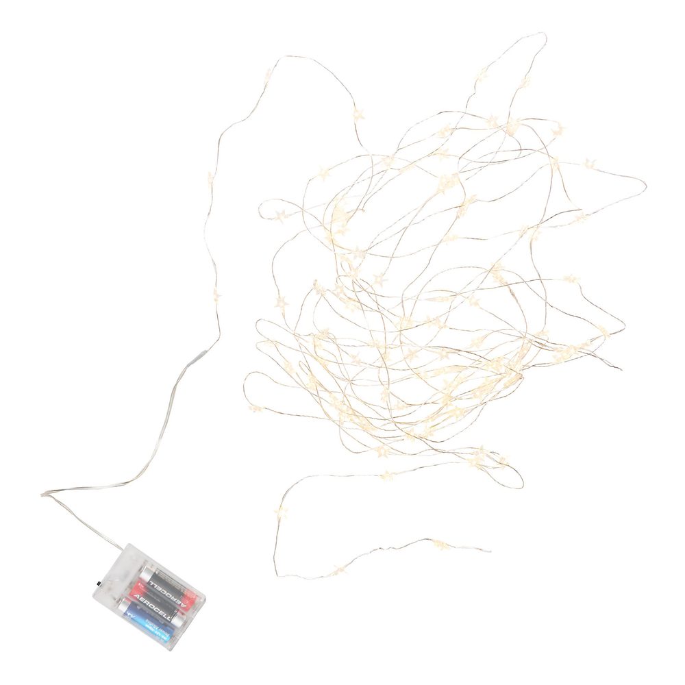 STAR LIGHTS LED Světelný řetěz drátěné hvězdy s USB 100 světel