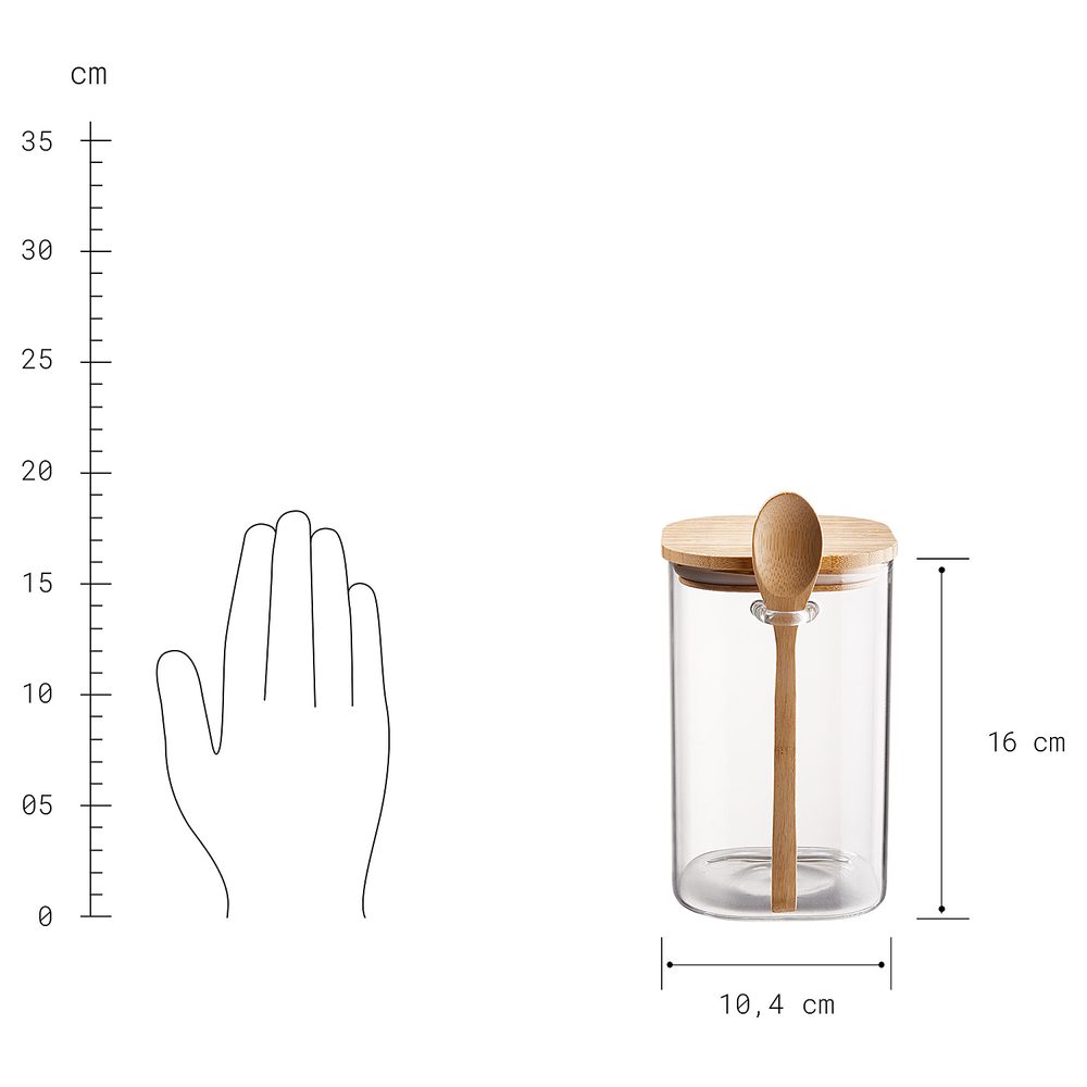 COMPOSITION Skladovací dóza skleněná 1,2 l (obrázek 10)