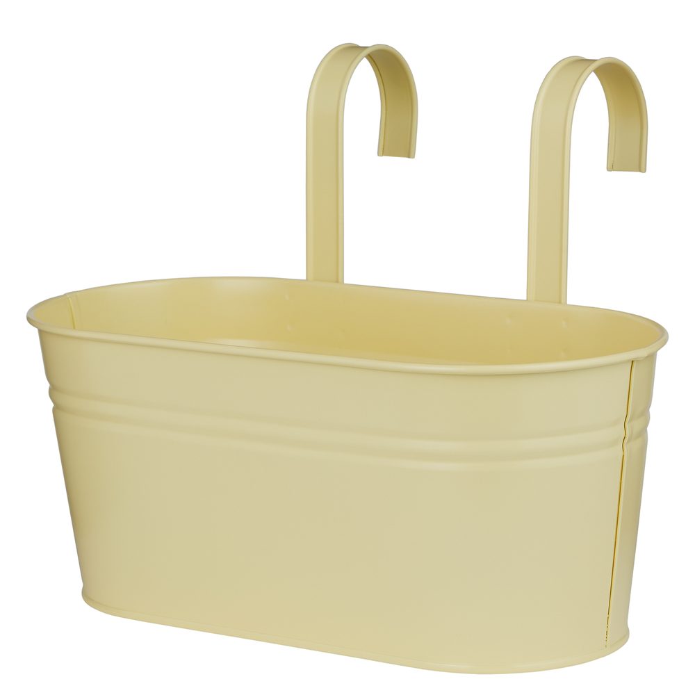 ZINC Truhlík k zavěšení 33 cm - sv. žlutá