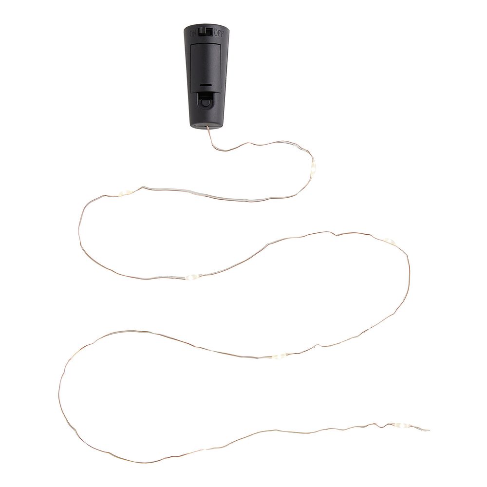 Levně BOTTLE LIGHT LED Zátka na láhev světlo teplé - bílá