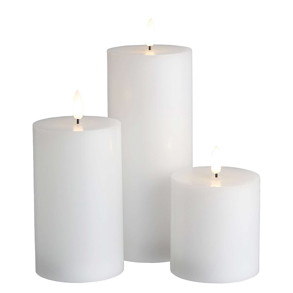 NORDIC LIGHT LED Svíčky 3 ks - bílá (obrázek 9)
