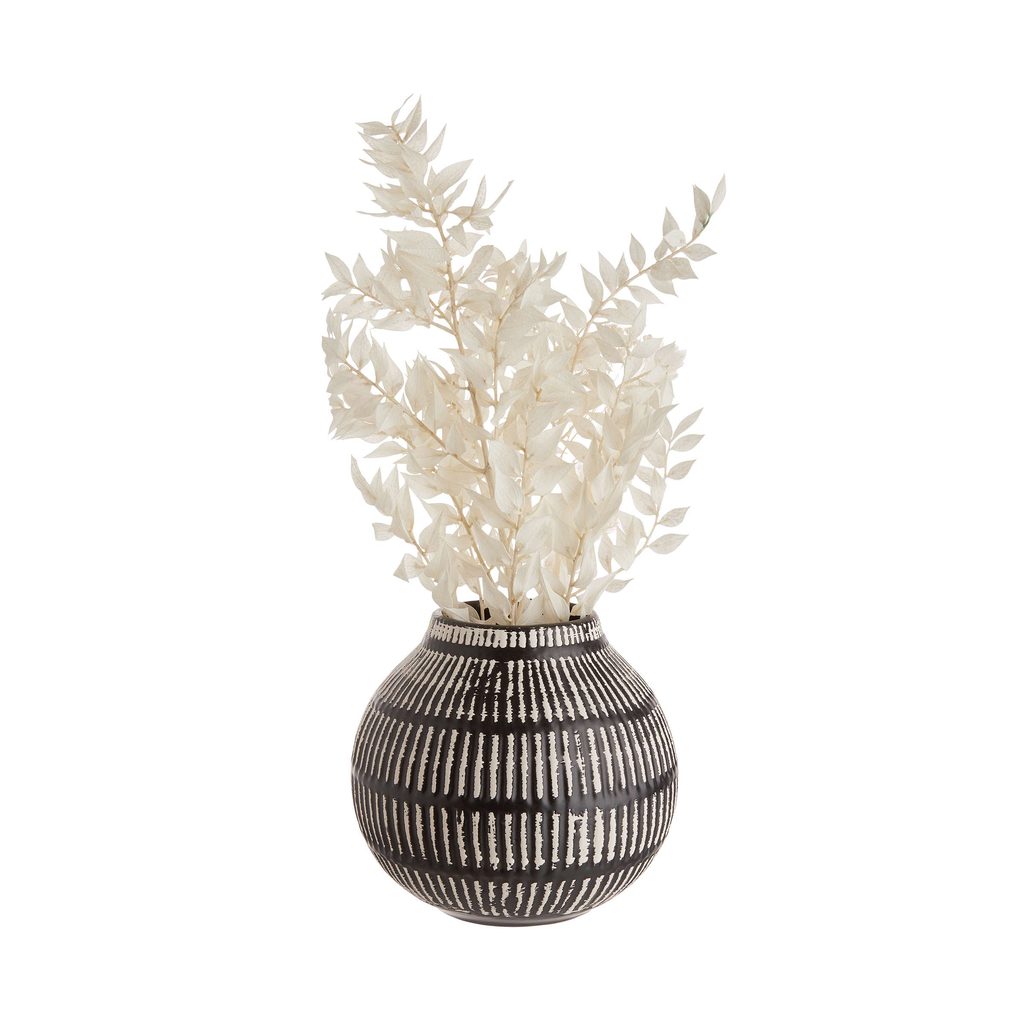 MALOU Keramická váza 13 cm - černá/bílá | Butlers.cz