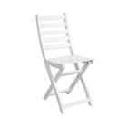 LODGE Skládací židle bílá, 2 kusy