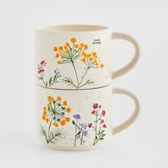 HOME & YOU Sada hrnků luční květy 400 ml 2 ks