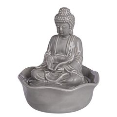 BALANCE Stolní fontána Buddha - šedá