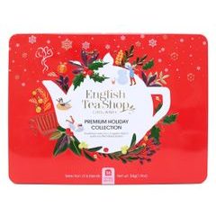 THE ENGLISH TEASHOP Dárková čajová kazeta "Wellness collection" 36 ks - červená