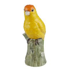 LORA Dekorace papoušek 20 cm - žlutá