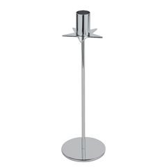 STARLET Svícen na dlouhou svíčku 22 cm - stříbrná