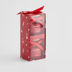 HOME & YOU Sada vonných svíček "Candy Frost" 2 ks - červená