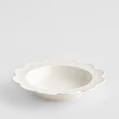 HOME & YOU Talíř hluboký květinová krajka 23 cm - bílá