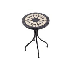 PALAZZO Zahradní stolek 35 cm - krémová/černá