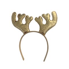 CRAZY CHRISTMAS Čelenka parohy - zlatá