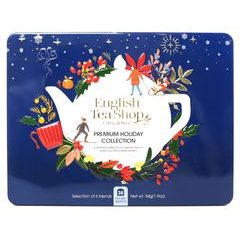 ENGLISH TEA SHOP Dárková čajová kazeta "Premium holiday collection" 36 ks - modrá
