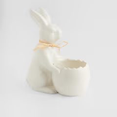 HOME & YOU Zajíček se skořápkou 36 cm - bílá