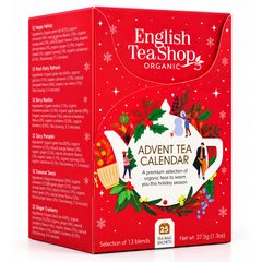 ENGLISH TEA SHOP Adventní kalendář 25 ks - červená