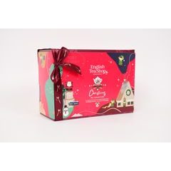ENGLISH TEA SHOP Dárková krabička čajů "Christmas" 12 ks - červená
