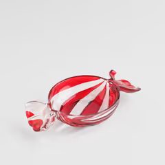 HOME & YOU Dekorační mísa bonbon 25 cm - červená/bílá