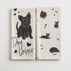 HOME & YOU Sada kuchyňských utěrek "Dog Lover" 2 ks 45 x 65 cm