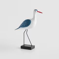 HOME &amp; YOU dřevěný pták 23x30cm , bílý