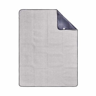 WANDERLUST Pikniková deka 150 x 200 cm - šedohnědá/bílá