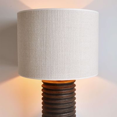 GROOVED Stolní lampa 72 cm - černá/krémová